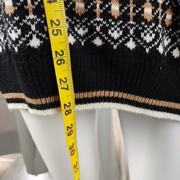 GFC Black, Brown, White Vintage Retro Oversize Men’s Sweater Large (Estimated) - Picture 6 of 11